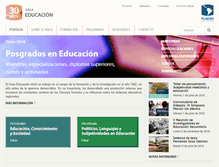 Tablet Screenshot of educacion.flacso.org.ar