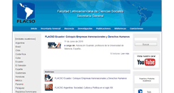 Desktop Screenshot of flacso.org