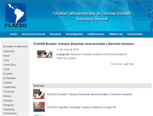 Tablet Screenshot of flacso.org