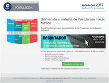 Tablet Screenshot of postulacion.flacso.edu.mx