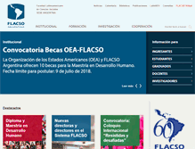 Tablet Screenshot of flacso.org.ar